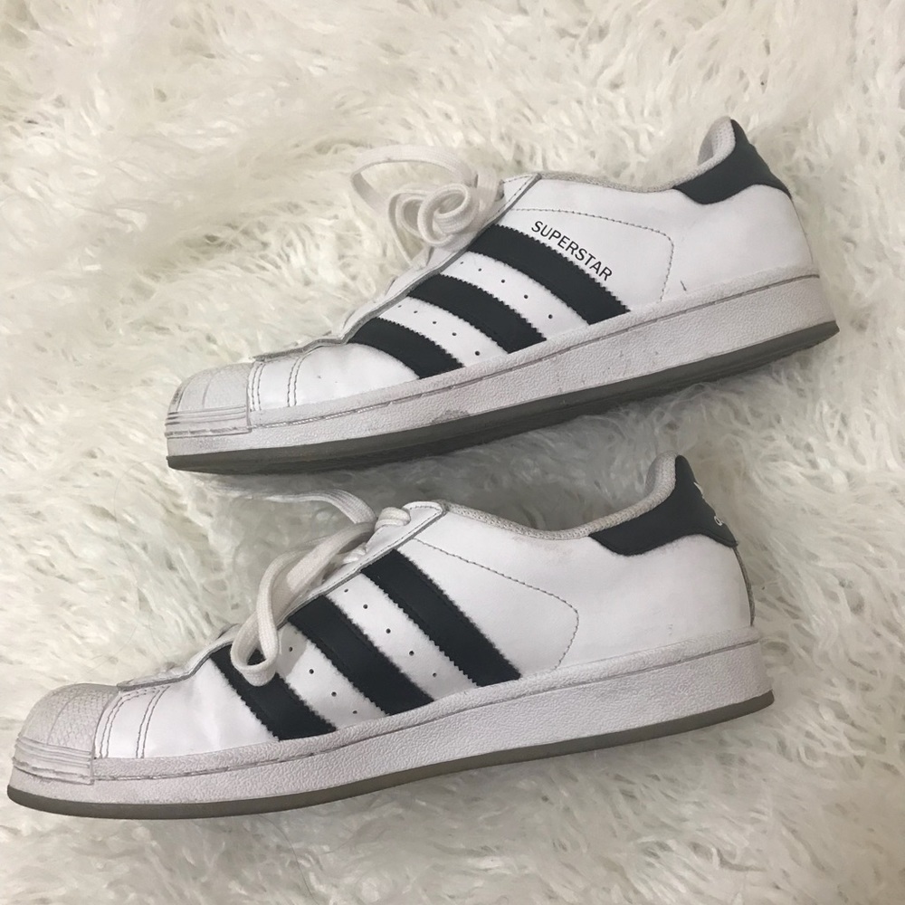 Adidas Mens Originals Superstar White Black White - Picture 2 of 4